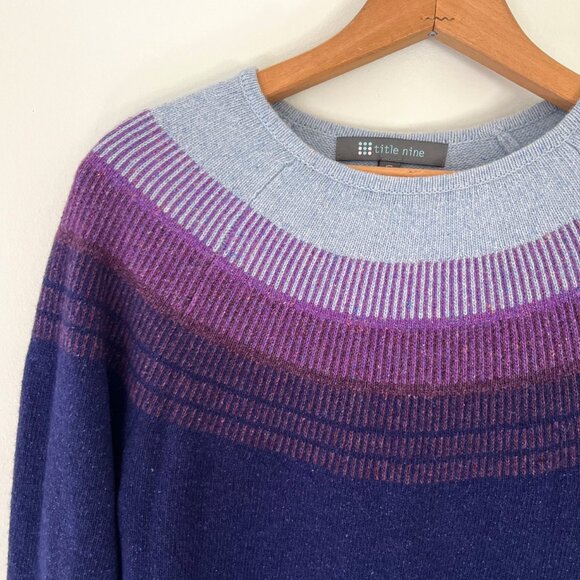 Title Nine Wool/Silk Blend Fair Isle Sweater - Picture 4 of 8